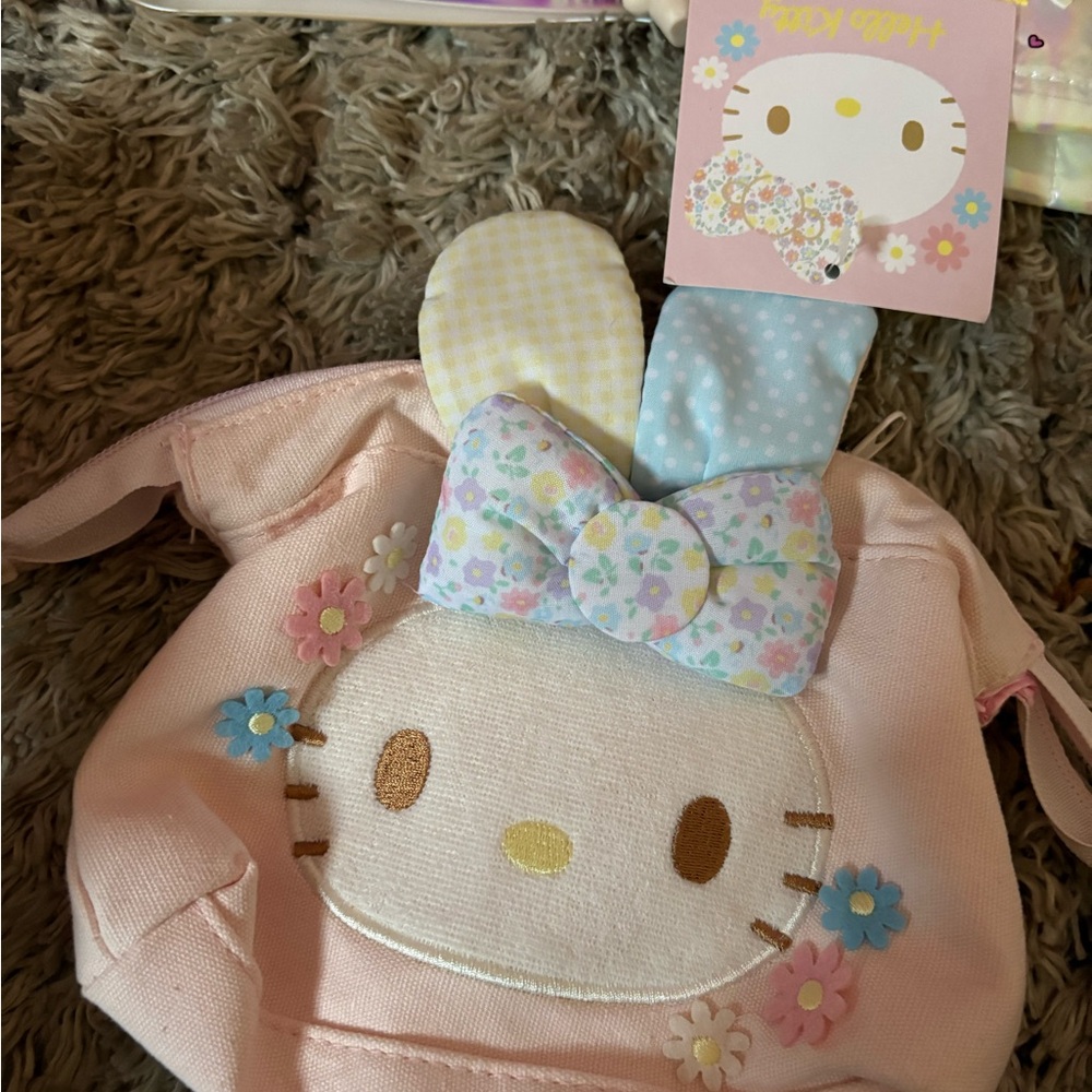 Hello Kitty Pink Backpack with Floral Bow
